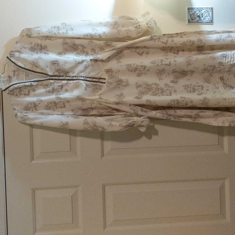 Vintage style cottagecore printed dress